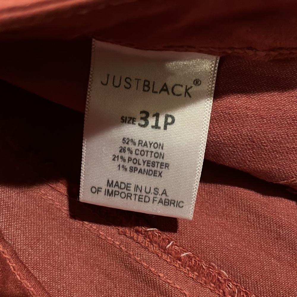 NWOT 31P skinny pant in salmon - Picture 5 of 6